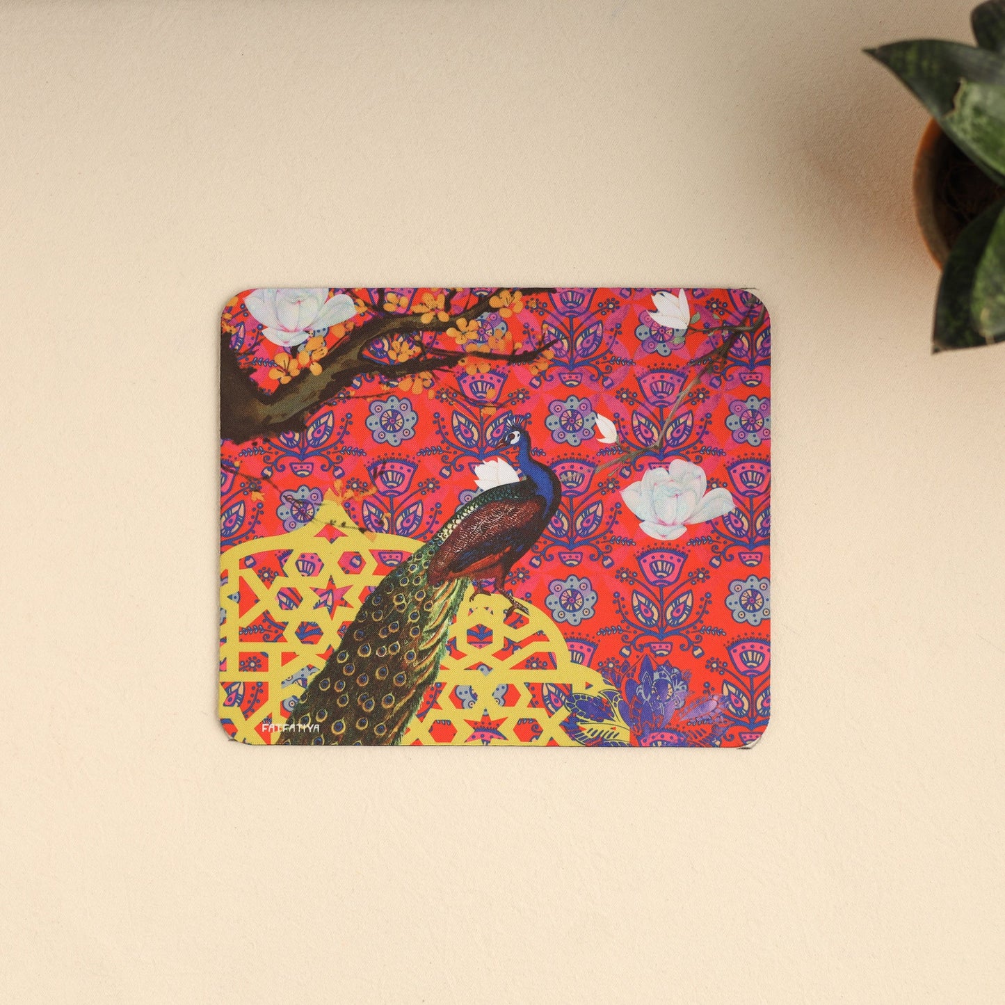 Colorful Peacock Cute Mouse Pad