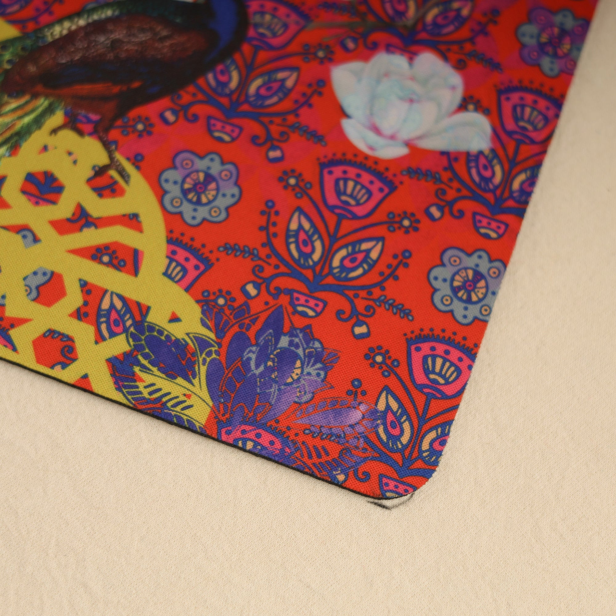 Colorful Peacock Cute Mouse Pad