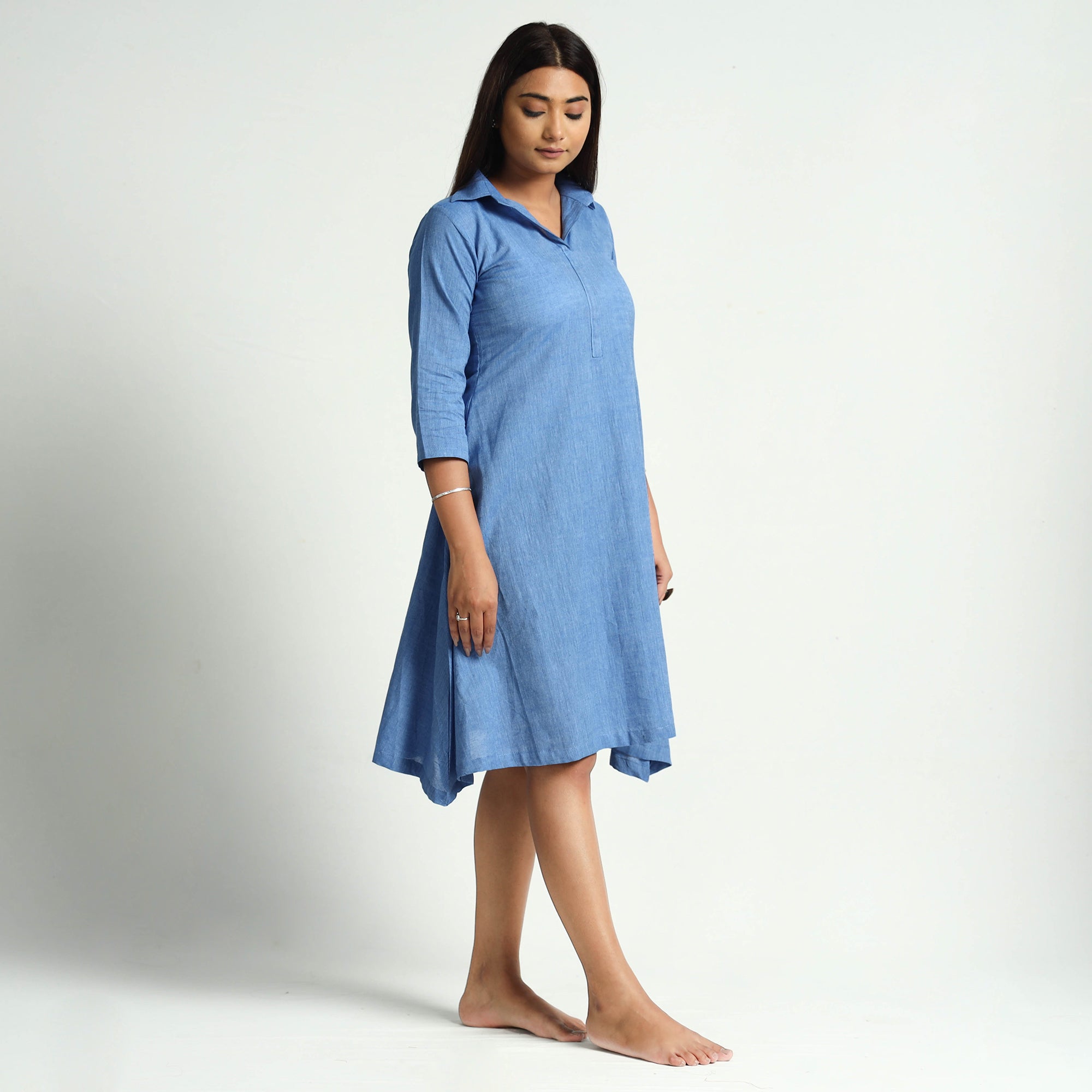 Buy Plain Handloom Cotton Dress Online l iTokri.com