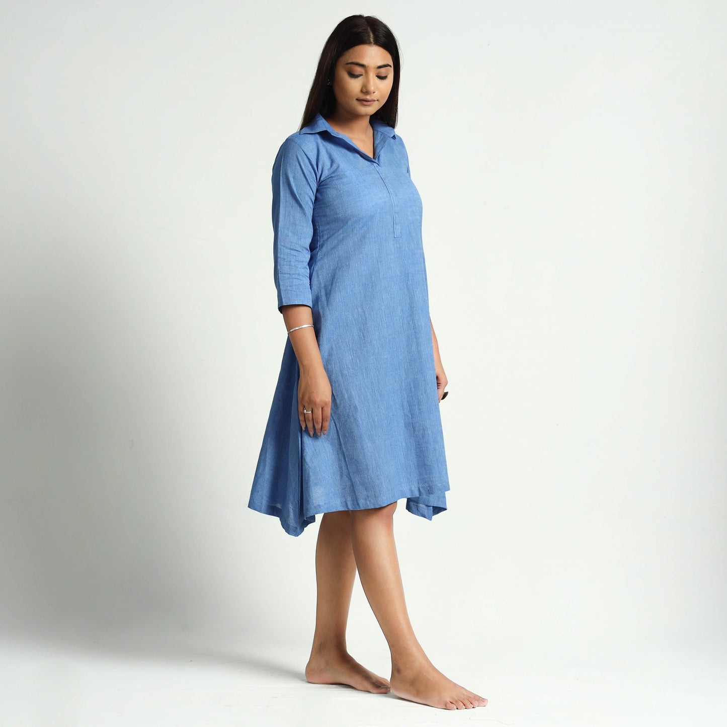 Buy Plain Handloom Cotton Dress Online l iTokri.com