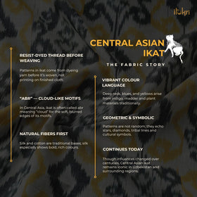 Cotton Central Asian Pochampally Ikat Fabric 15