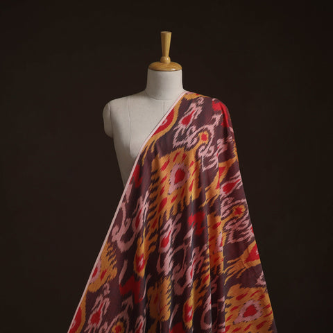 Cotton central asian pochampally ikat fabric 05