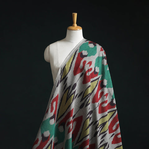 Cotton central asian pochampally ikat fabric 09