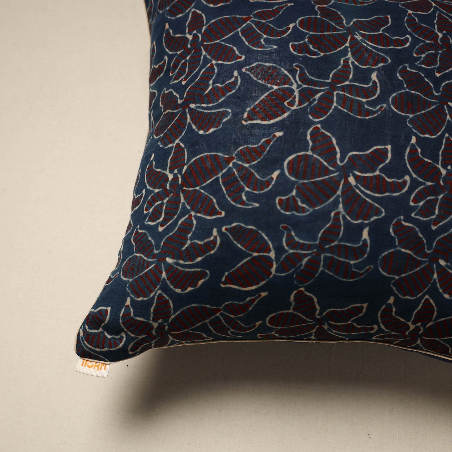 Cotton cushion cover 62 - handcrafted