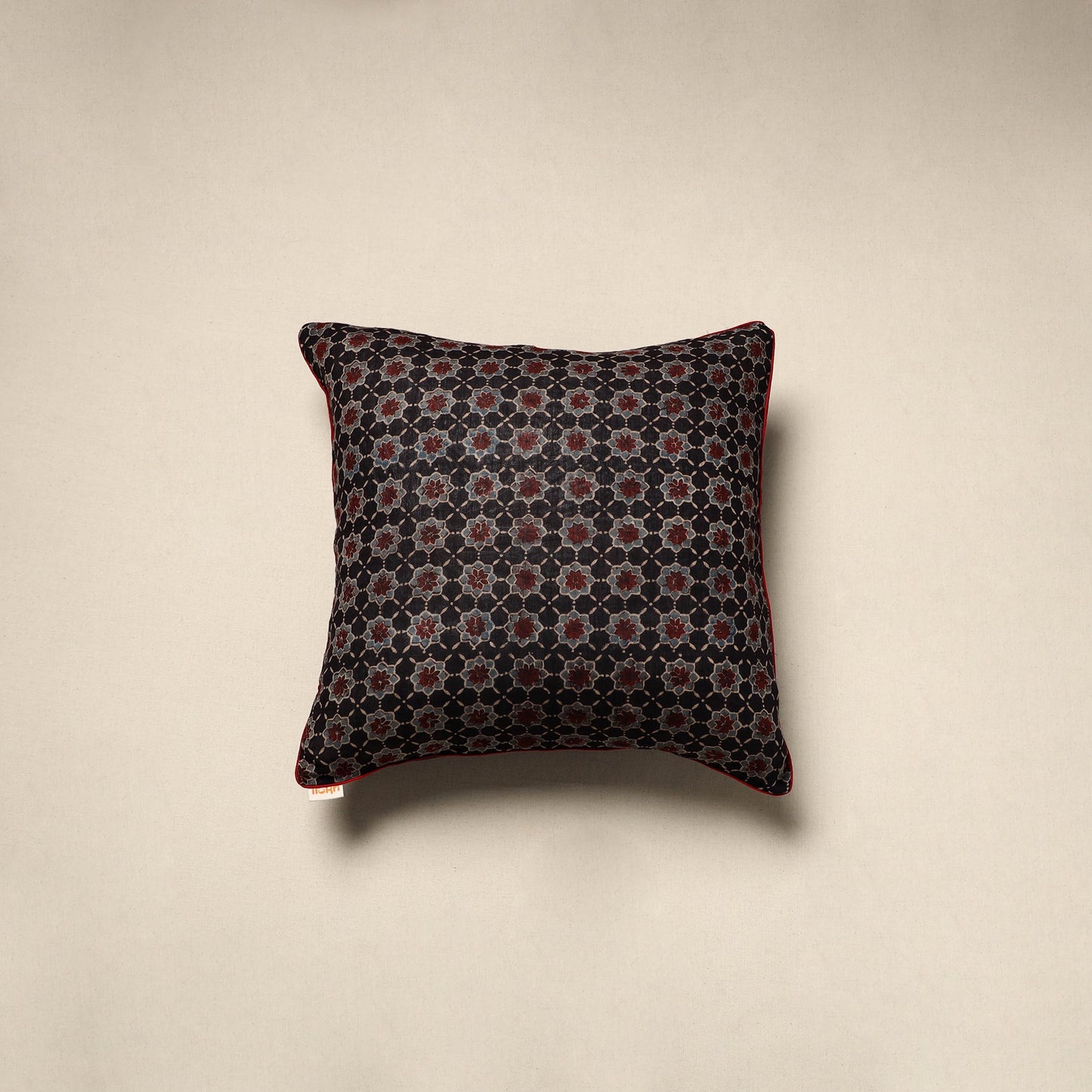 Cotton cushion cover 63 - handcrafted
