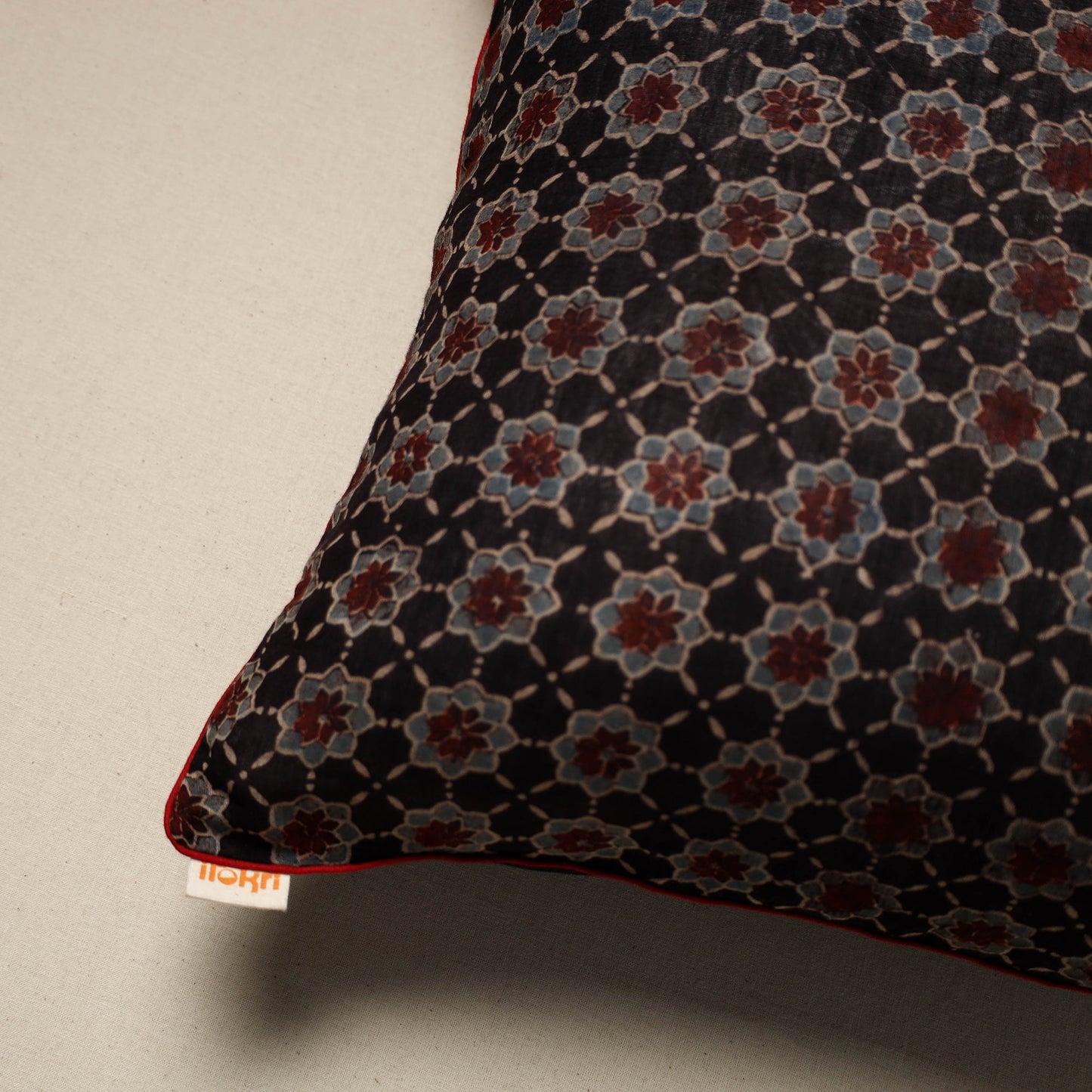 Cotton cushion cover 63 - handcrafted