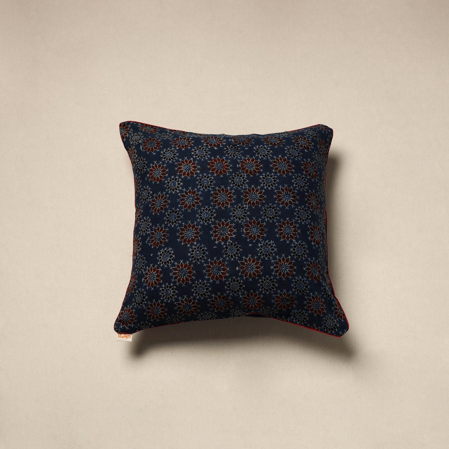 Cotton cushion cover 64 - handcrafted