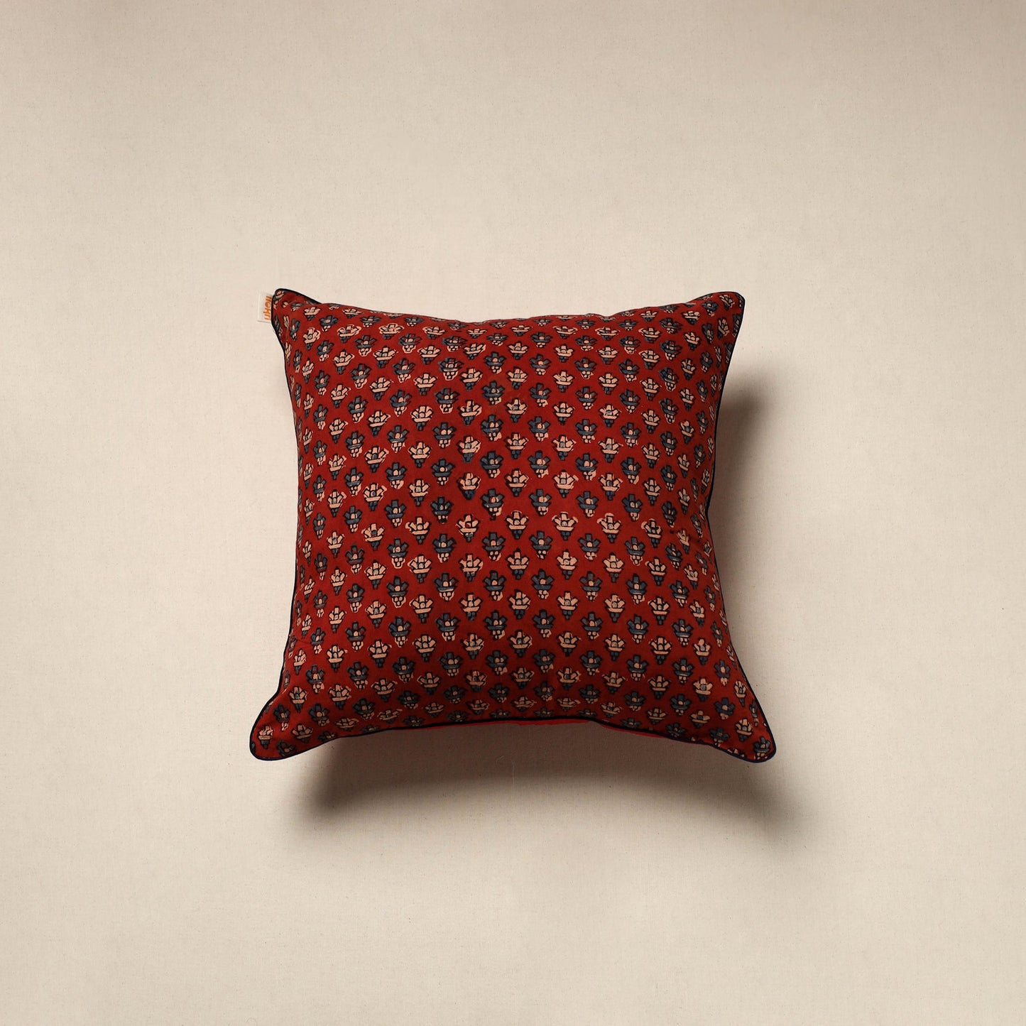 Cotton cushion cover 66 - handcrafted