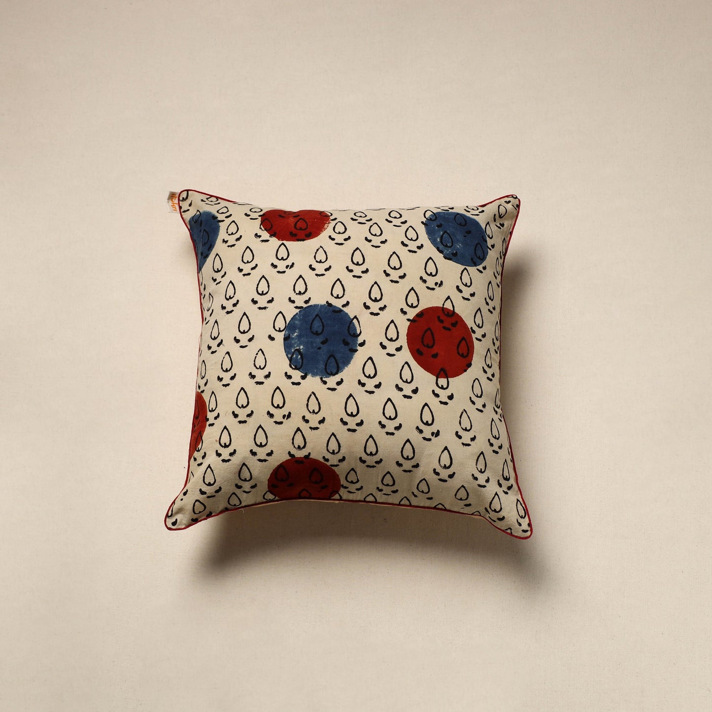 Cotton cushion cover 69 - handcrafted