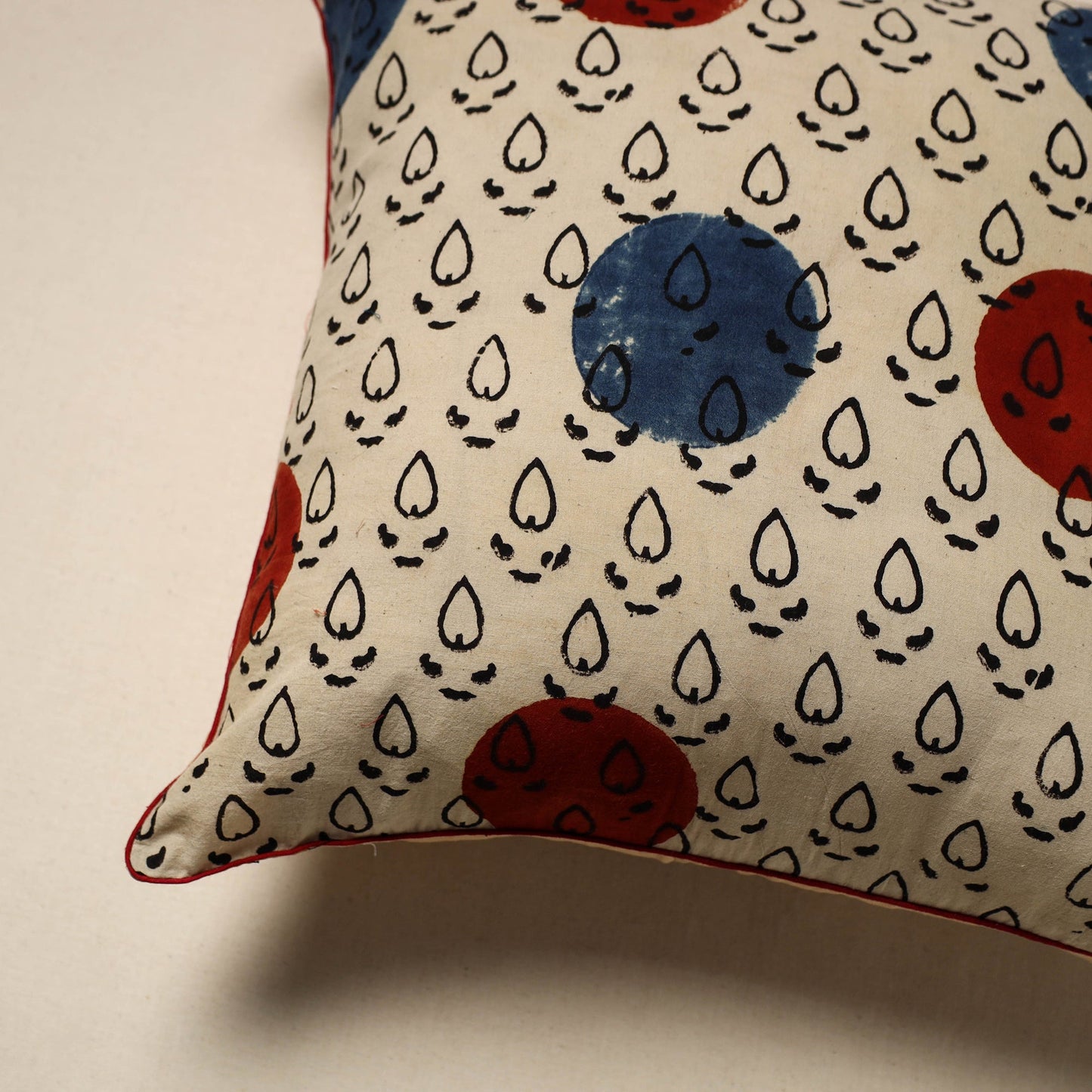 Cotton cushion cover 69 - handcrafted