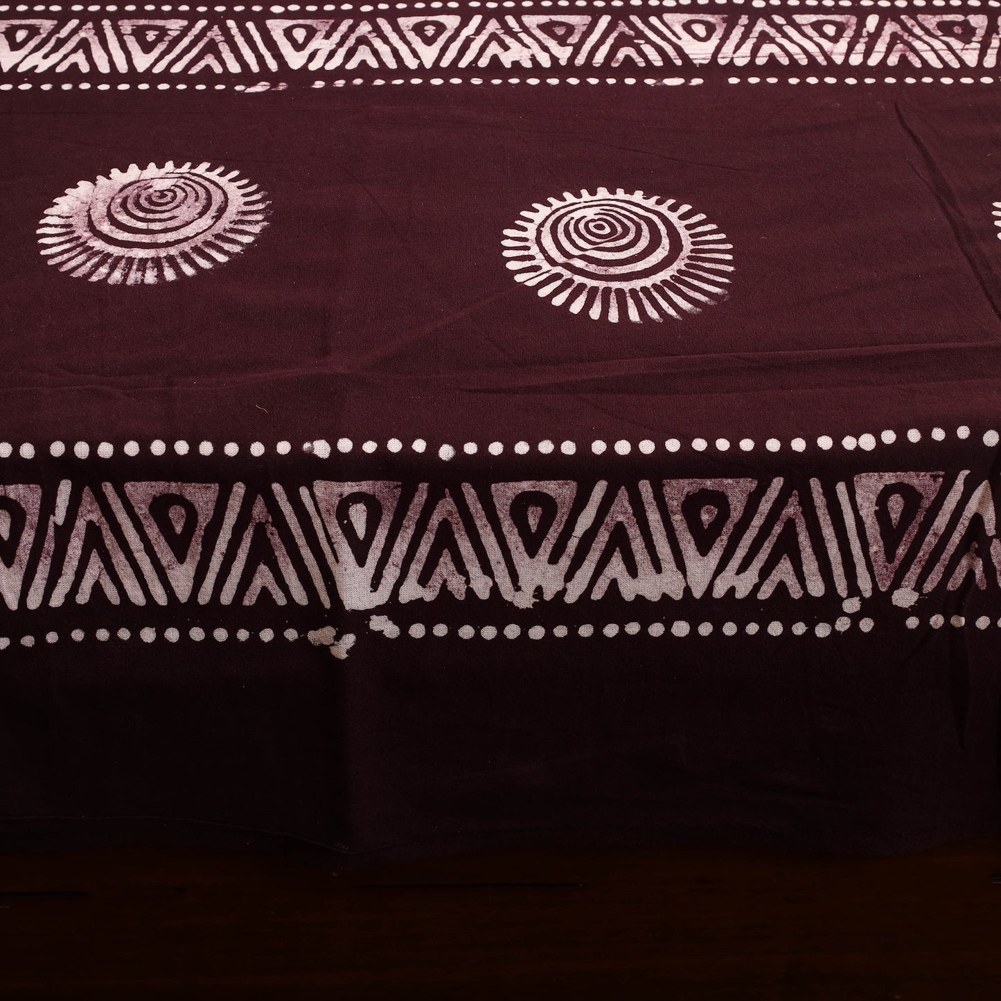 Cotton double hand batik bed sheet set 21 - handcrafted