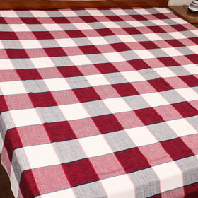 Cotton double handloom bed cover (98 x 90 in) 41
