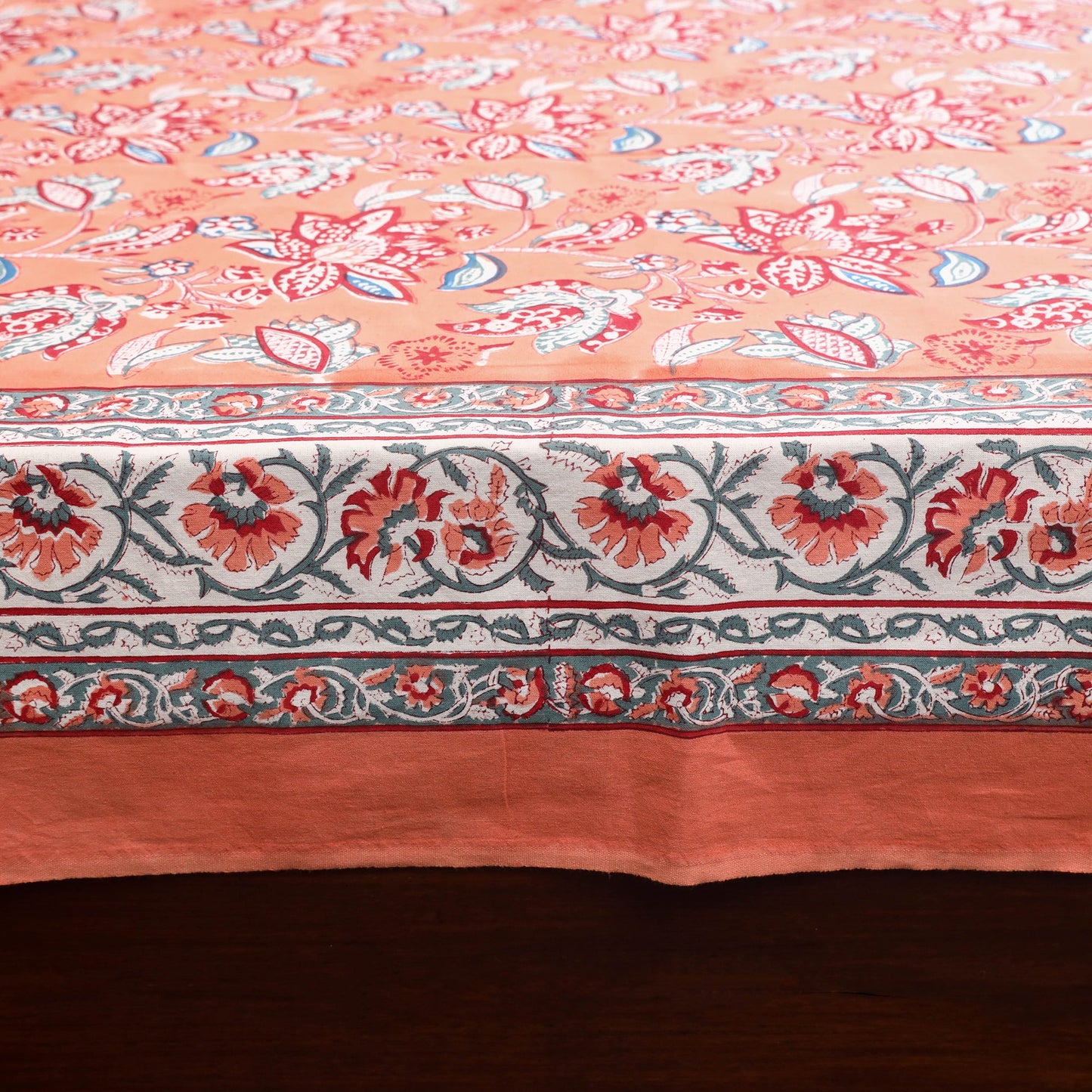 Cotton double sanganeri bed sheet set (108 x 90 in) 02