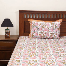 Cotton double sanganeri bed sheet set (108 x 90 in) 03