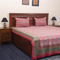 Cotton double sanganeri bed sheet set (108 x 90 in) 05