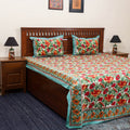 Cotton double sanganeri bed sheet set (108 x 90 in) 06