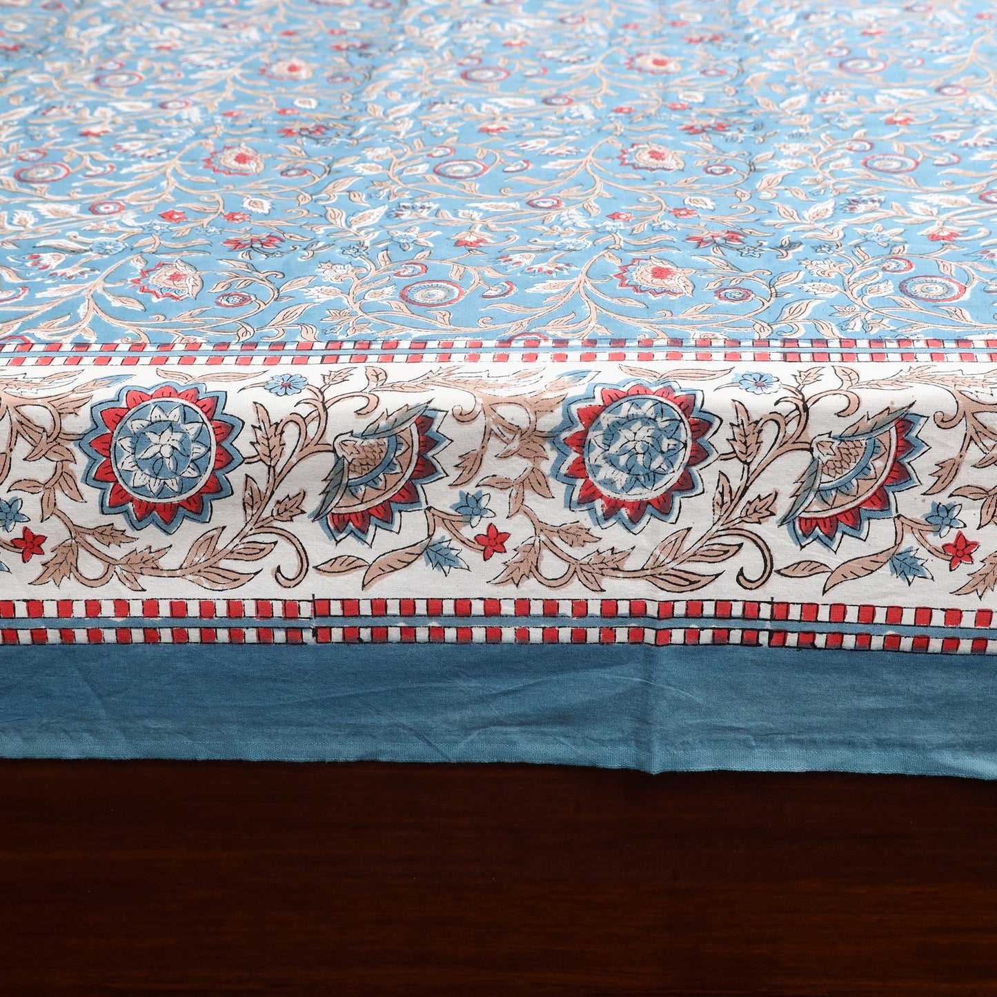 Cotton double sanganeri bed sheet set (108 x 90 in) 07