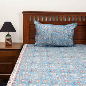 Cotton double sanganeri bed sheet set (108 x 90 in) 07