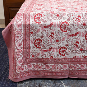 Cotton double sanganeri bed sheet set (108 x 90 in) 09