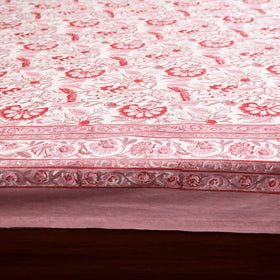 Cotton double sanganeri bed sheet set (108 x 90 in) 09