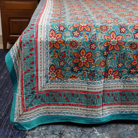 Cotton double sanganeri bed sheet set (108 x 90 in) 10