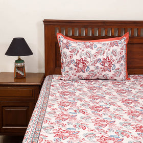 Cotton double sanganeri bed sheet set (108 x 90 in) 12