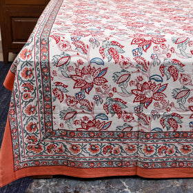 Cotton double sanganeri bed sheet set (108 x 90 in) 12