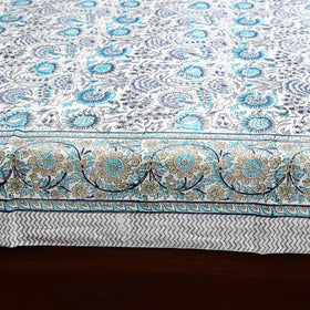 Cotton double sanganeri bed sheet set (108 x 90 in) 15