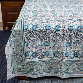 Cotton double sanganeri bed sheet set (108 x 90 in) 15