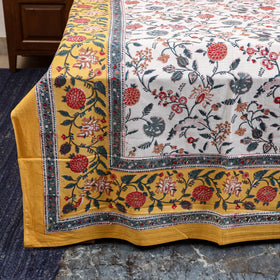 Cotton double sanganeri bed sheet set (108 x 90 in) 16