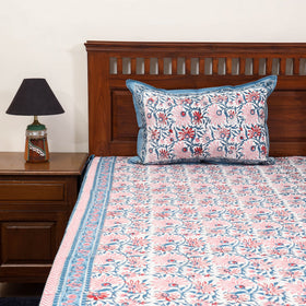 Cotton double sanganeri bed sheet set (108 x 90 in) 17