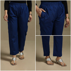 Cotton elasticated plain palazzo 09 - s - handcrafted
