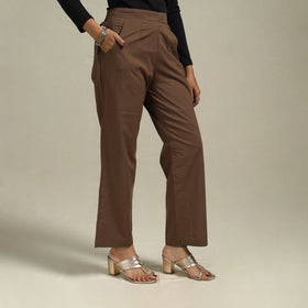 Cotton elasticated plain palazzo 12 - s - handcrafted