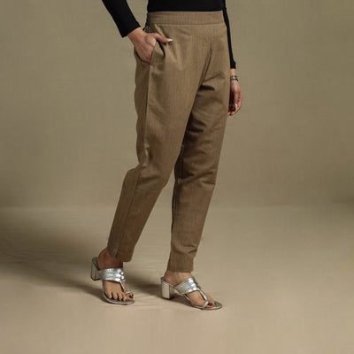 Cotton elasticated plain pant 30 - s - handcrafted