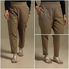 Cotton elasticated plain pant 30 - s - handcrafted