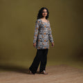 Cotton hand batik short kurta for women 04 - handcrafted