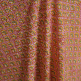 Cotton hand block sanganeri print fabric 01 - handcrafted