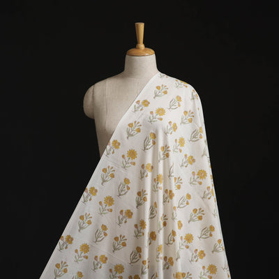 Cotton hand block sanganeri print fabric 03 - handcrafted