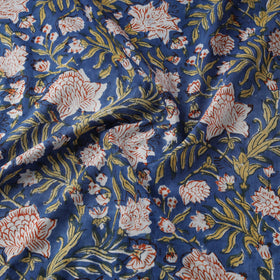 Cotton hand block sanganeri print fabric 04 - handcrafted
