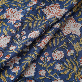 Cotton hand block sanganeri print fabric 04 - handcrafted