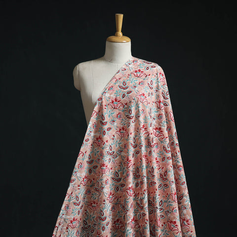 Cotton hand block sanganeri print fabric 05 - handcrafted