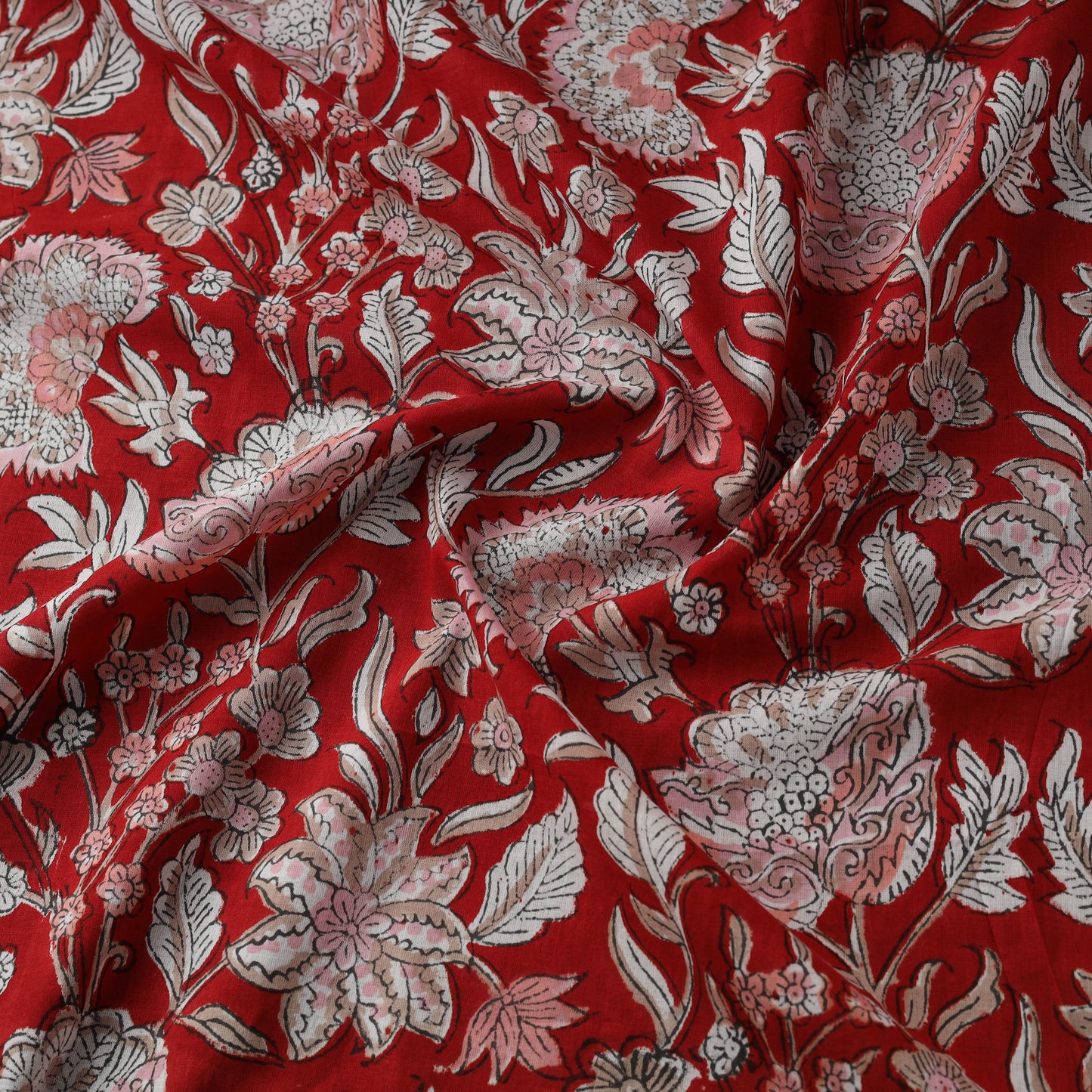 Cotton hand block sanganeri print fabric 06 - handcrafted