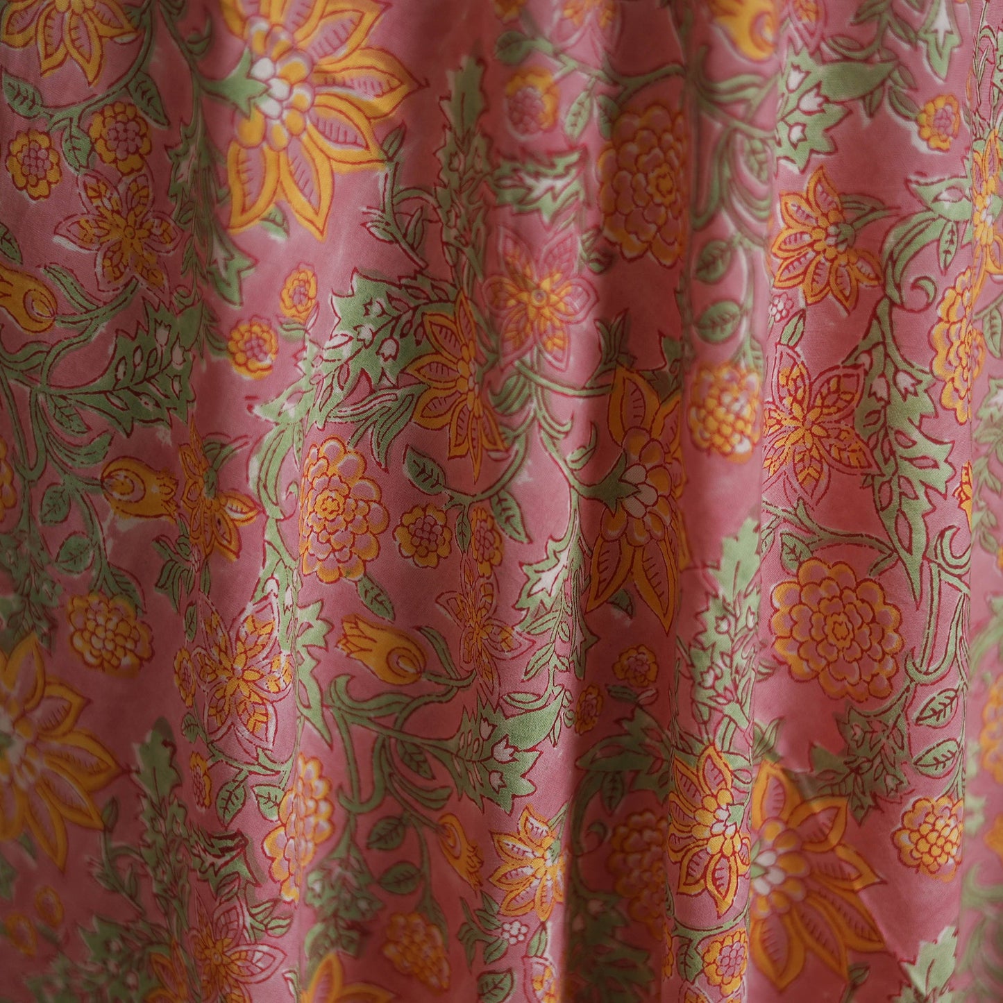 Cotton hand block sanganeri print fabric 06 - handcrafted
