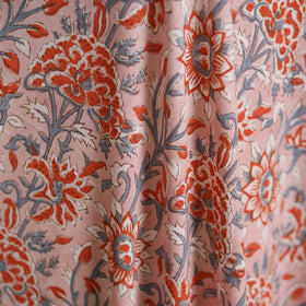 Cotton hand block sanganeri print fabric 16 - handcrafted