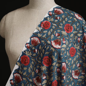 Cotton hand block sanganeri print fabric 22 - handcrafted