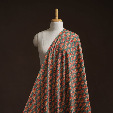 Cotton hand block sanganeri print fabric 26 - handcrafted