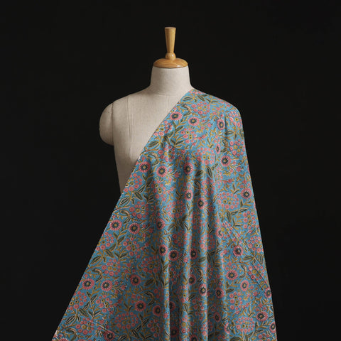 Cotton hand block sanganeri print fabric 27 - handcrafted