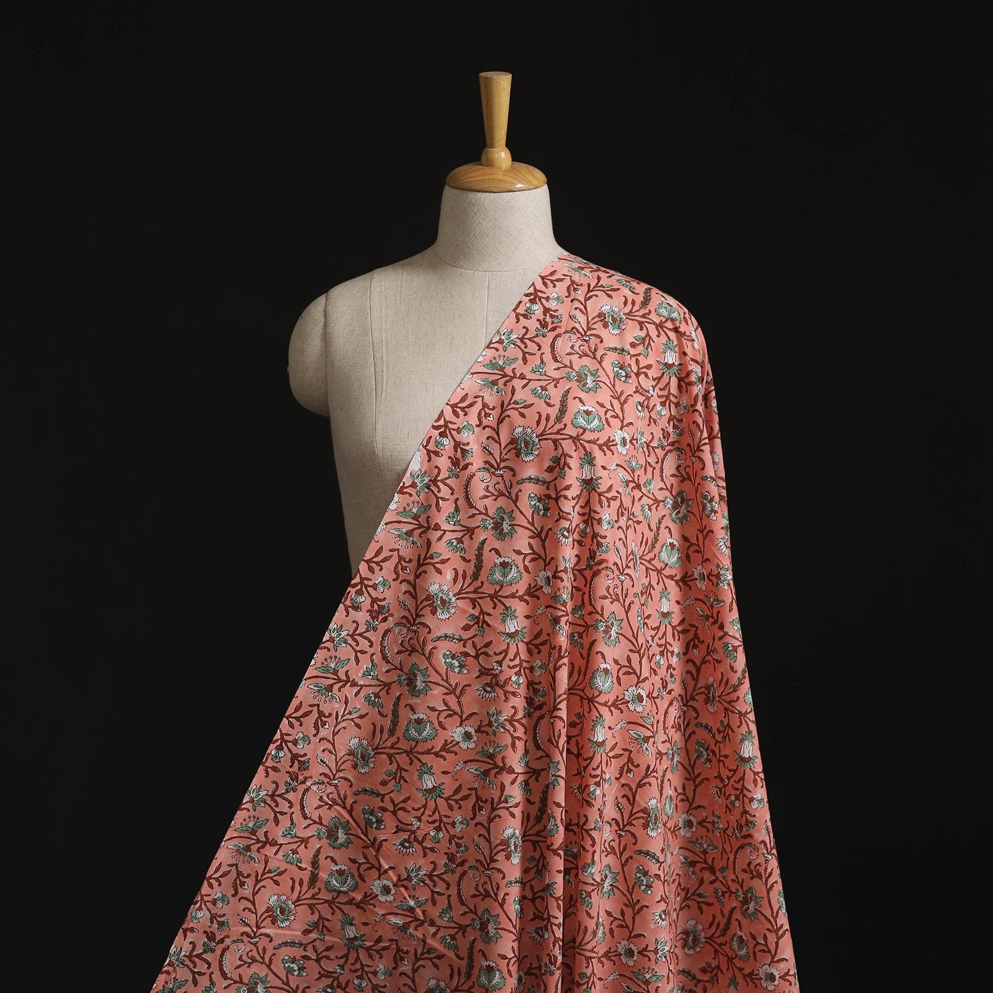 Cotton hand block sanganeri print fabric 34 - handcrafted