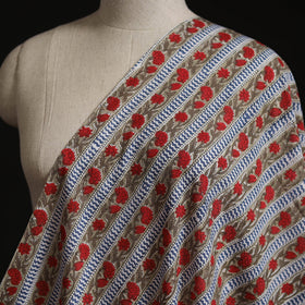 Cotton hand block sanganeri print fabric 35 - handcrafted
