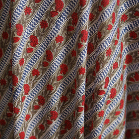 Cotton hand block sanganeri print fabric 35 - handcrafted
